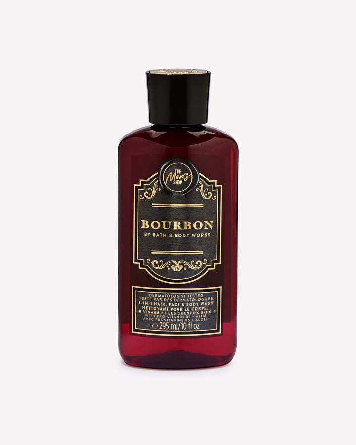 Bourbon 3-in-1 Hair, Face and Body Wash