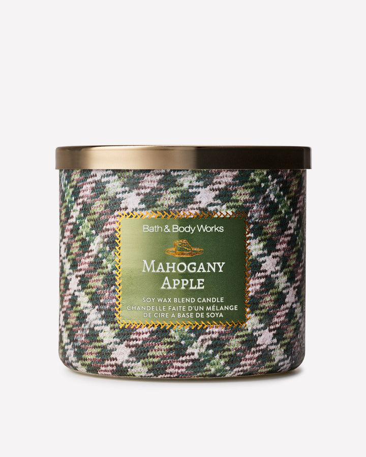 Mahogany Apple 3-Wick Candle